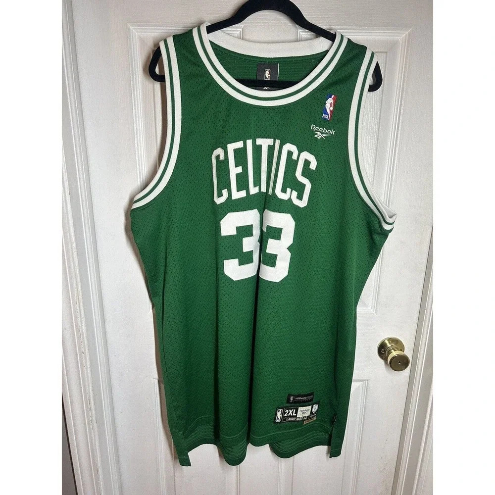 Vintage Larry Bird Celtics Hardwood Classics Reebok Jersey Stitched SZ 2XL+2